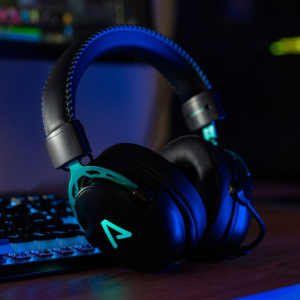 LAMAX Heroes Defender1 gaming headset fekete-kék (LMXHDE1)