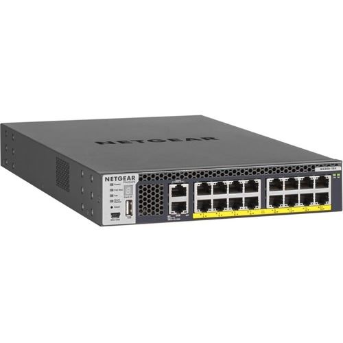 Netgear M4300 XSM4316PB 16 Portos menedzselhető POE Ethernet switch (XSM4316PB-100NES)