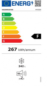 Hausmeister HM3509 fagyasztószekrény fehér