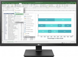24" LG 24BK55YP-B LCD monitor fekete