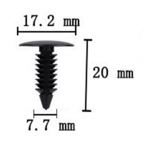 Lökhárító rögzítő patent A15 (91A15)
