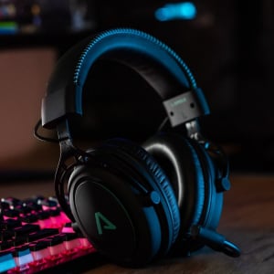 LAMAX Heroes General1 gaming headset fekete-kék (LMXHGE1)