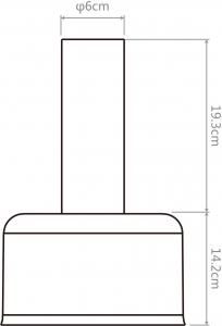 TOOLCRAFT meleglevegő fúvóka 6 mm, hossza 36.5 mm (RST-280HT3)