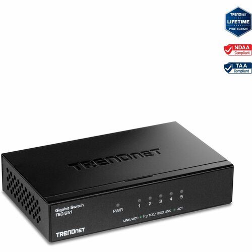 TRENDnet 5 portos Ethernet Switch (TEG-S51)