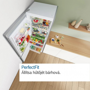 Bosch KGN49AIBT alulfagyaszt&oacute;s hűtőszekr&eacute;ny inox