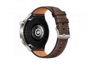 Huawei Watch 4 Pro okosóra barna bőrszíjjal (55020AMG)