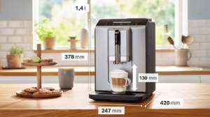 Bosch TIE20301 VeroCafe Serie 2 automata kávéfőző selyemezüst