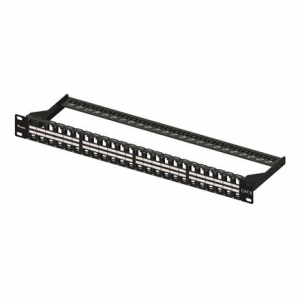 Equip Keystone Patch Panel 48 port, Cat6, 1U, &aacute;rny&eacute;kolatlan, 19" fekete (769248)