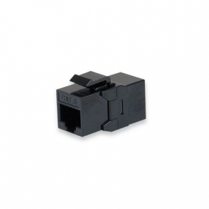 Equip RJ45 Keystone Toldó UTP, Cat6, árnyékolatlan, műanyag, fekete (8db/csomag) (125579)