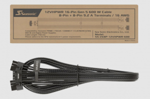 Seasonic 12VHPWR 16-Pin Gen 5 600W kábel (SS-2X8P-12VHPWR-600)