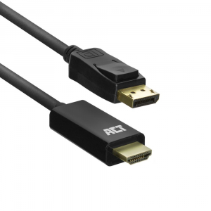 ACT DisplayPort - HDMI adapter kábel 1,8m fekete (AC7550)