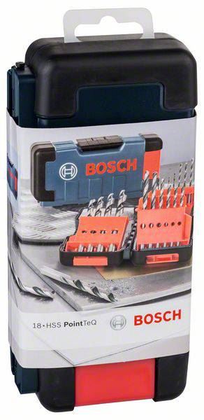 Bosch 2608577350 PointTeq HSS 18 részes fém spirálfúró készlet