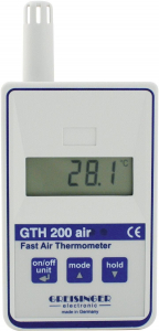 Greisinger GTH 200 AIR hőmérsékletmérő műszer -25 - +70 °C, érzékelő típus Pt1000 (601863)