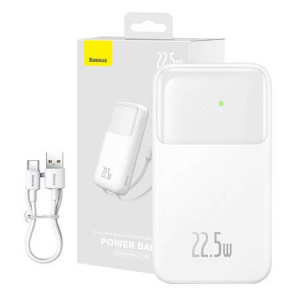 Baseus Comet Powerbank 10000mAh, 22.5W fehér (PPMD020002)