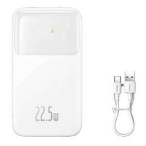 Baseus Comet Powerbank 10000mAh, 22.5W fehér (PPMD020002)
