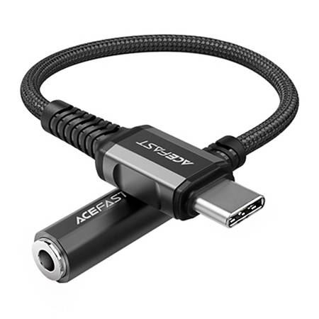 ACEFAST C1-07 USB-C - mini jack 3,5mm kábel 18cm fekete