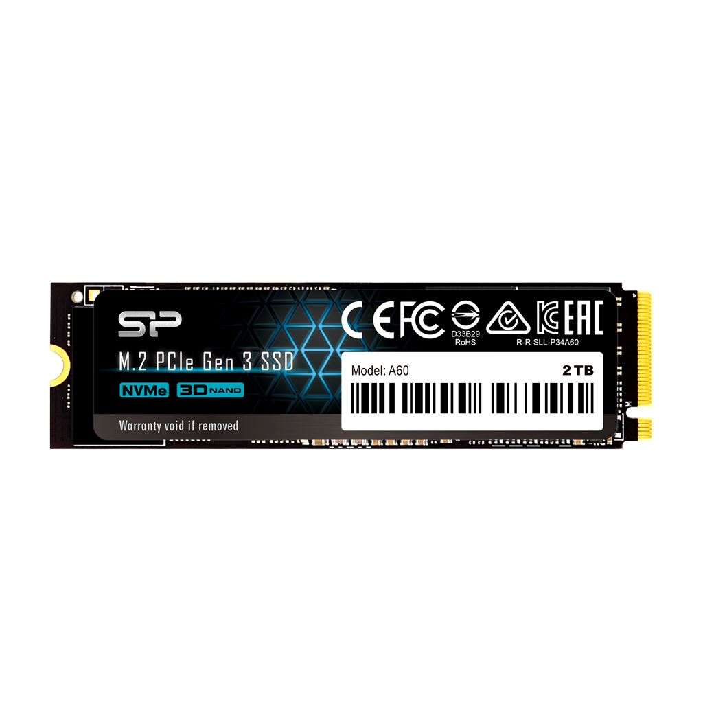 2TB Silicon Power P34A60 M.2 SSD meghajtó (SP002TBP34A60M28)