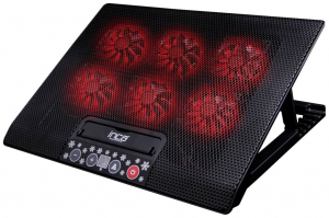 INCA 17" Notebook állvány hűtő és USB HUb funkcióval fekete (INC-601GMS)