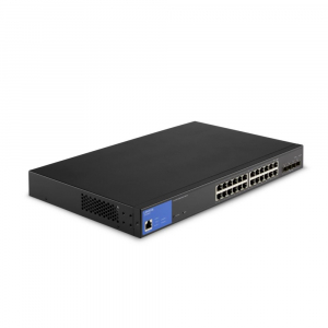 Linksys 24 portos menedzselhető PoE+ switch (LGS328MPC-EU)