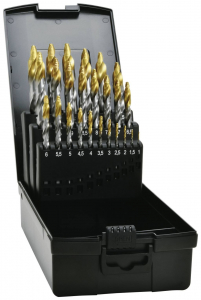 Exact 74562 HSS TIN-TIP spir&aacute;lf&uacute;r&oacute; k&eacute;szlet, 25 r&eacute;szes