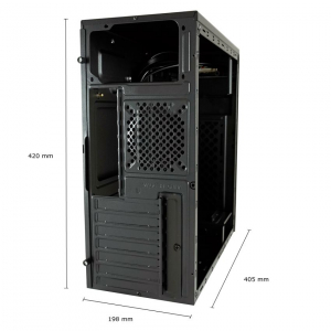 LC Power 7040B táp nélküli ház fekete (LC-7040B-ON)