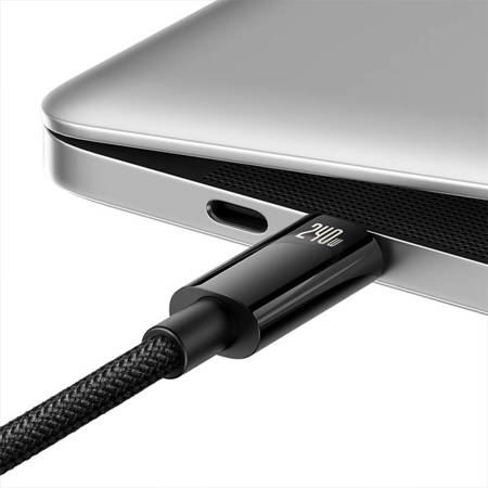 Baseus Tungsten Gold USB -USB-C kábel 240W 3m fekete (CAWJ040201)