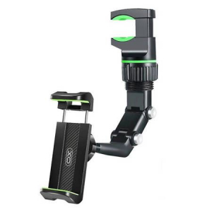 XO C107 visszapillant&oacute;ra r&ouml;gz&iacute;thető aut&oacute;s telefontart&oacute; fekete (045798)