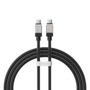 Baseus CoolPlay USB-C - USB-C kábel 100W 1m fekete (CAKW000201)