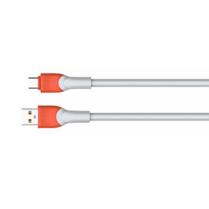 LDNIO LS604 USB-A - USB-C kábel 30W 4m fehér-narancssárga (LS604 type c)