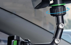 XO C107 visszapillant&oacute;ra r&ouml;gz&iacute;thető aut&oacute;s telefontart&oacute; fekete (045798)