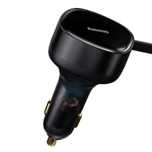 Baseus Enjoyment autós töltő 33W + USB-C kábel fekete (C00035500111-00)