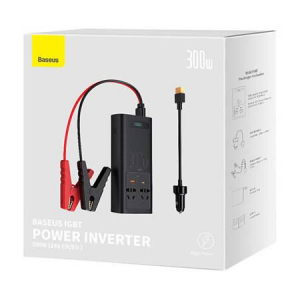 Baseus autós inverter 300W 24V CN / EU fekete (C00337600111-00)