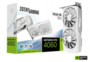 Zotac GeForce RTX 4060 8GB Twin Edge OC White Edition videokártya (ZT-D40600Q-10M)