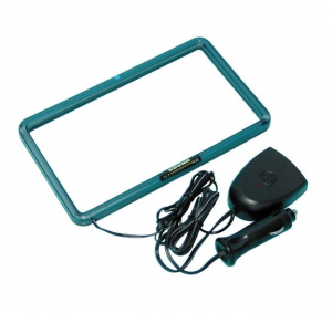 Lampa neon rádiókeret zöld 18 x 10,2 cm 12 V (0172937)
