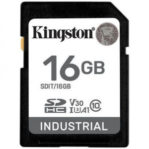 16GB SDXC Kingston Industrial Temperature UHS-1 Class10 U3 V30 A1 (SDIT/16GB)