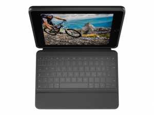 Logitech Rugged Folio iPad 10,2-10,9" tok QWERTZ German billenytűzettel grafit szürke (920-011200)