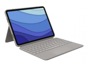 Logitech Combo Touch iPad Pro 11" tok QWERTY Spanish billenytűzettel homok (920-010169)