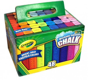 Crayola: Lemosható aszfaltkréta 48 db-os készlet (51-2048)