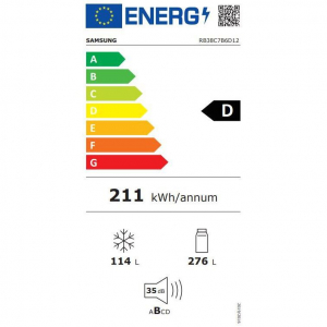 Samsung RB38C7B6D12/EF alulfagyasztós hűtőszekrény inox