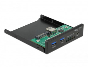 Delock 3.5” 3.2 Gen 1 USB elülső panel, kártyaolvasó (64058)