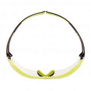 3M SecureFit SF401XRAS-GRN védőszemüveg, párásodásmentes, átlátszó lencse, zöld-fekete