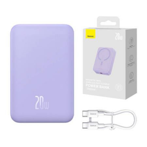 Baseus Magnetic Mini Powerbank 20000mAh 20W lila (PPCX150005)