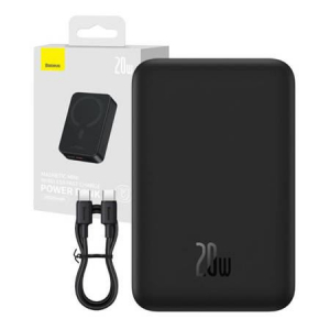 Baseus Magnetic Mini Powerbank 20000mAh 20W fekete (PPCX150001)