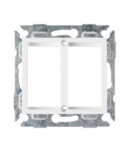 Nikomax Mosaic aljzat 45x22.5mm, 2 portos (NMC-PV2MH-WW)