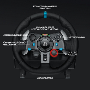 Logitech G29 Driving Force Racing Wheel PS5, PS4, PS3 konzol és PC (941-000112/941-000113) 