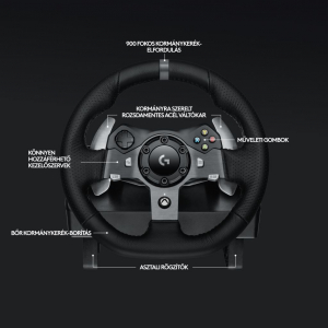 Logitech G920 Driving Force Racing Wheel Xbox Series X|S, Xbox One konzolhoz és PC-hez (941-000123) 