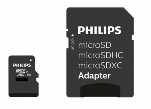 512GB microSDXC Philips CL10 UHS-I U1 + adapter (PH133549)