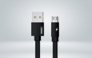 Remax Kerolla USB-A - MicroUSB kábel 2.4A 2m fekete (RC-094m 2M Black)