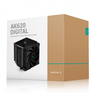 Deepcool AK620 DIGITAL univerzális CPU hűtő fekete (R-AK620-BKADMN-G)