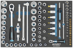 Hazet 163-258/92 dugókulcs készlet, 92 részes
